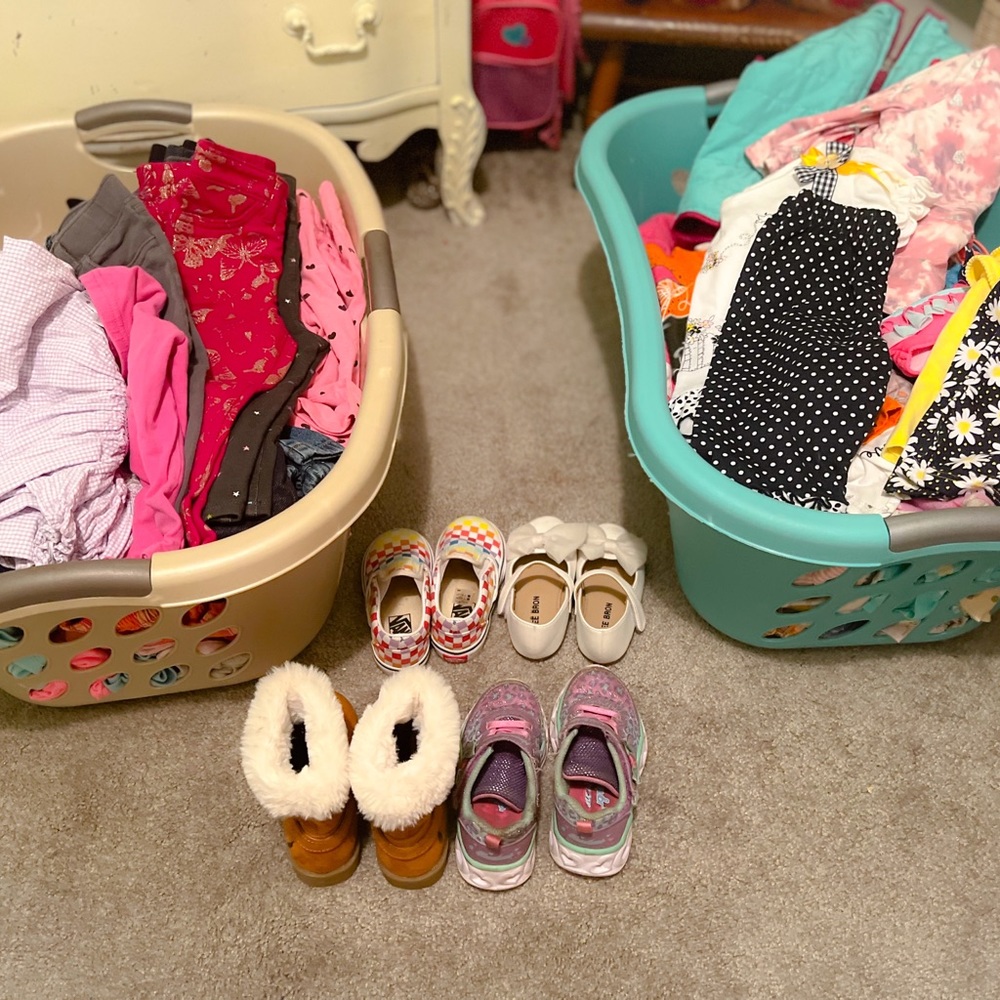 Name brand toddler girls clothes & shoes.